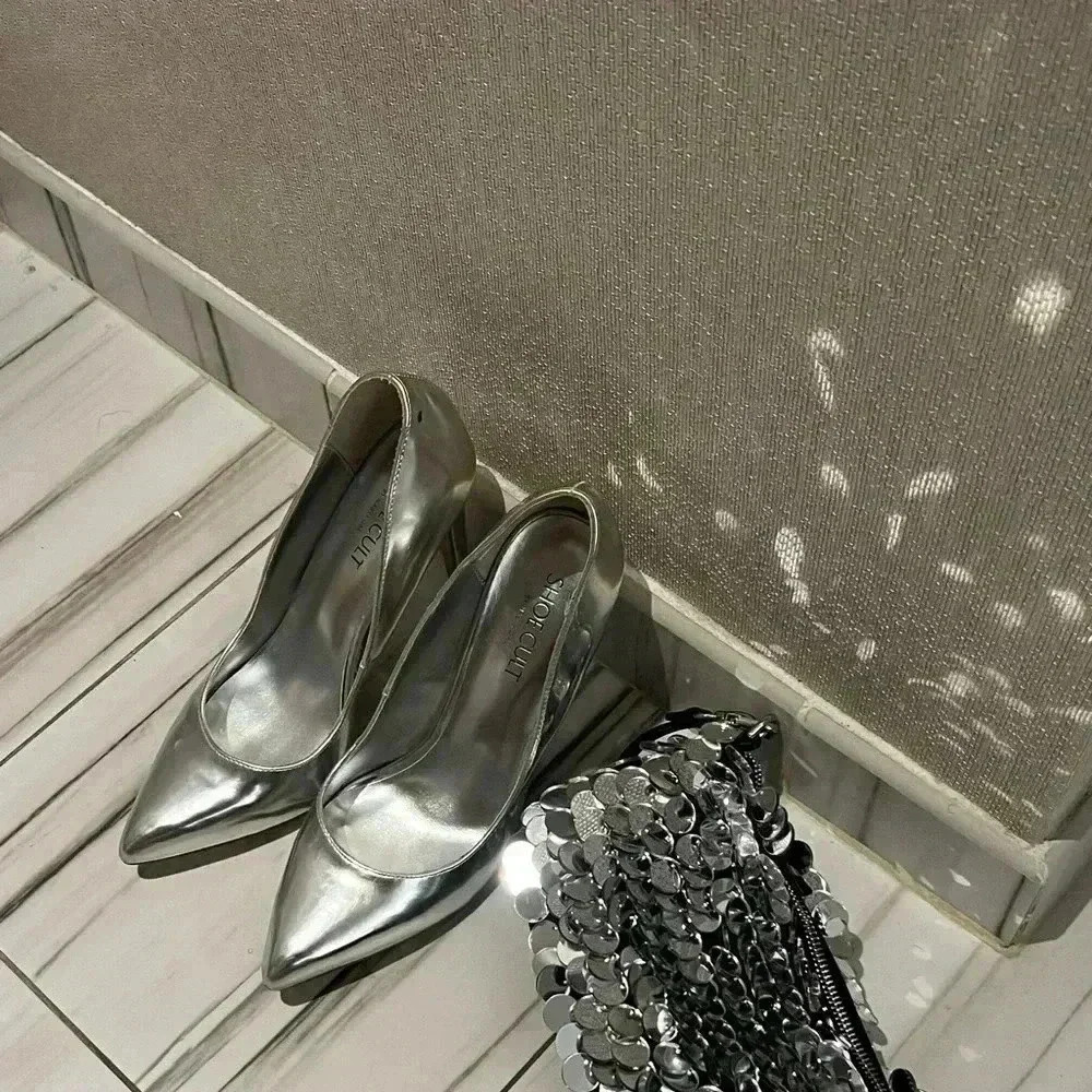 Shoe Cult by Nastygal Silver/ Metalic Heels